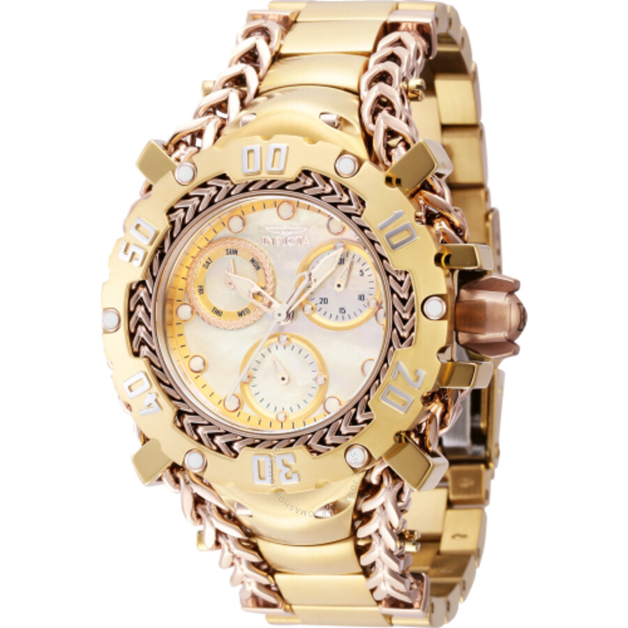 Gladiator Quartz Gold Dial Ladies Watch