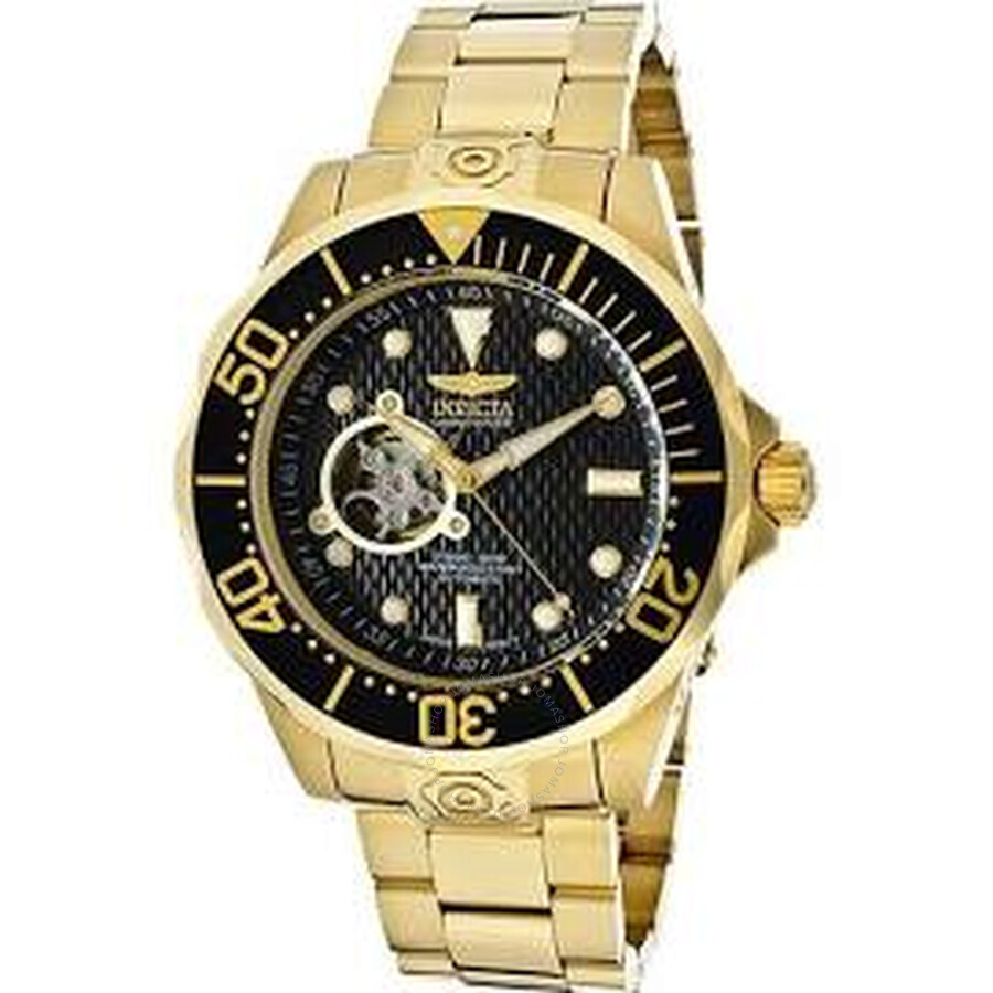 Grand Diver Automatic Black Dial Black Ion-plated Men's Watch