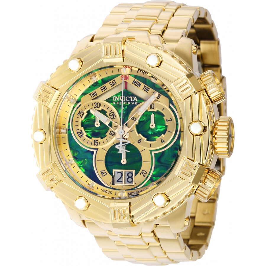 Huracan Chronograph Quartz Green Dial Men's Watch