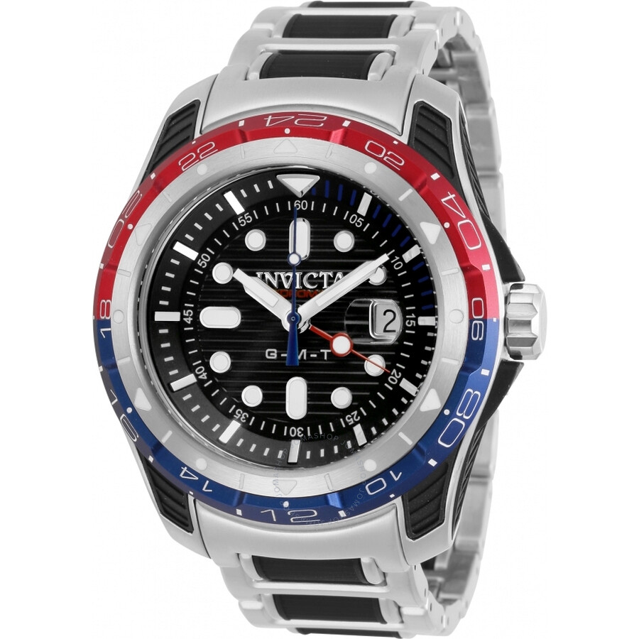 Hydromax Quartz Black Dial Pepsi Bezel Men's Watch