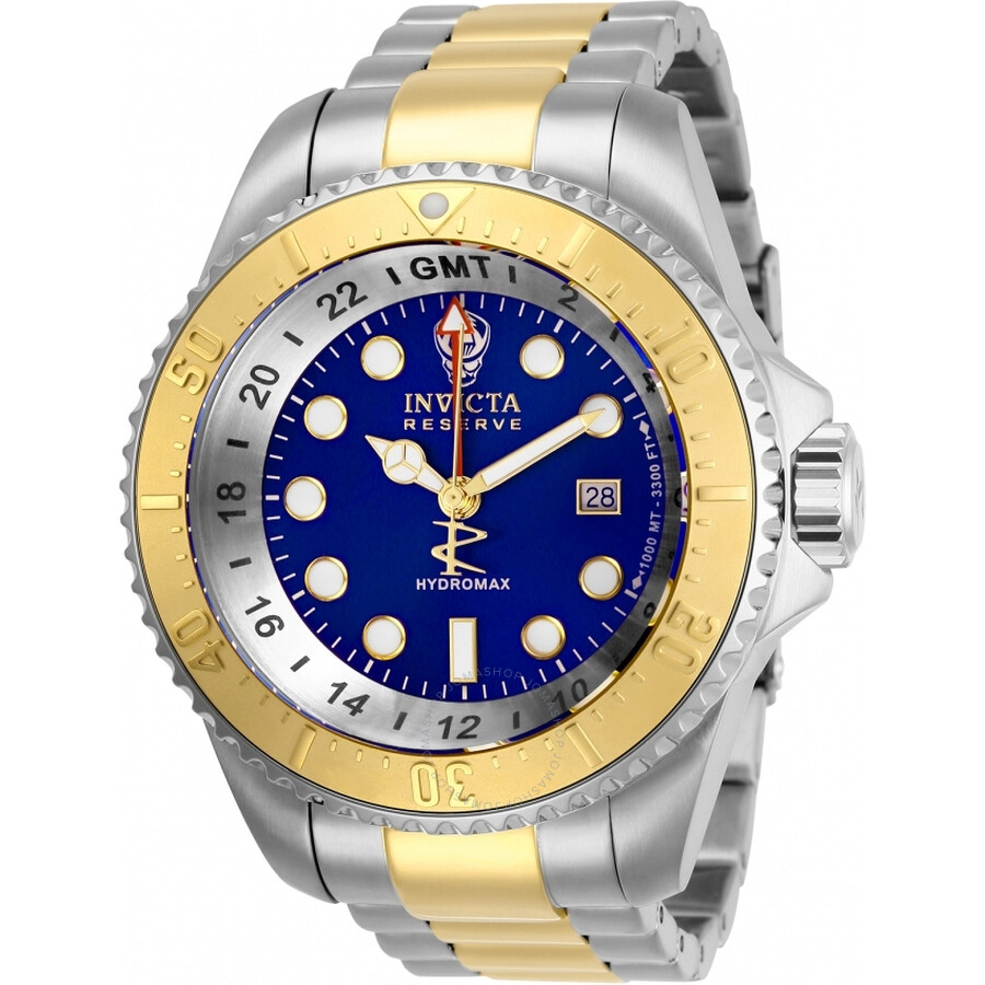 Hydromax Quartz Blue Dial Two-tone Men's Watch