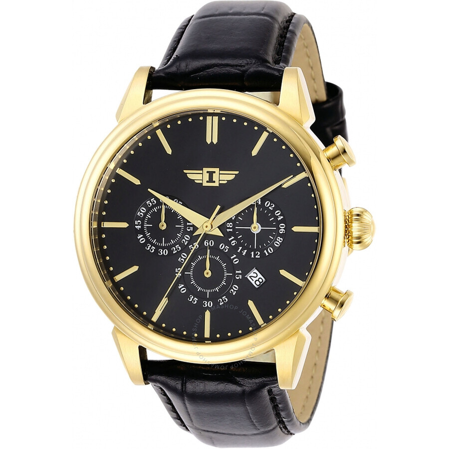 I by Chronograph Quartz Black Dial Men's Watch