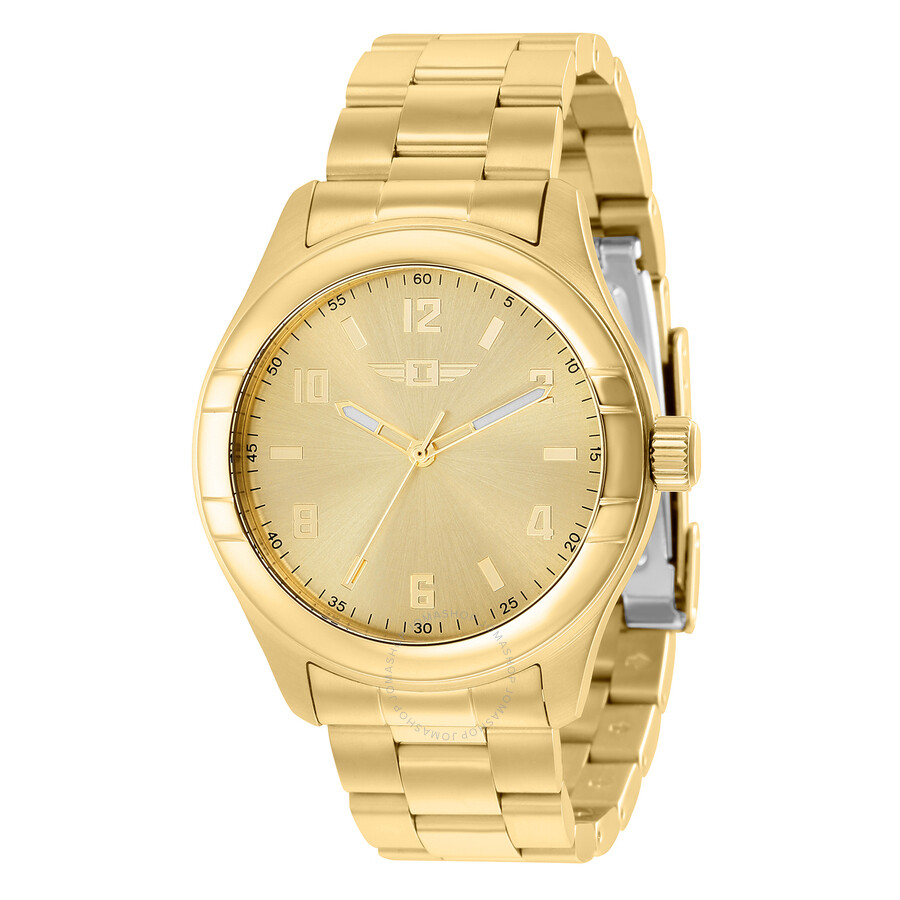 I By Quartz Gold Dial Men's Watch