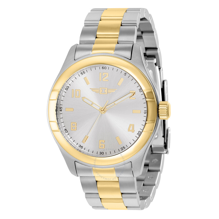 I By Quartz Silver Dial Two-tone Men's Watch
