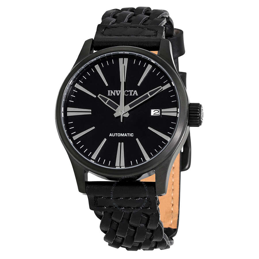 I-Force Automatic Black Dial Black Strap Men's Watch