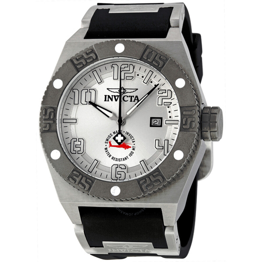 I Force Silver Dial Quartz Men's Watch