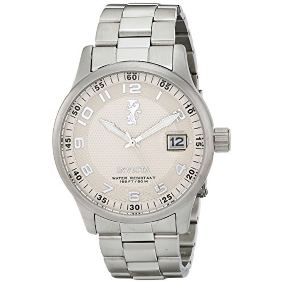 I Force Silver Dial Stainless Steel Men's Watch
