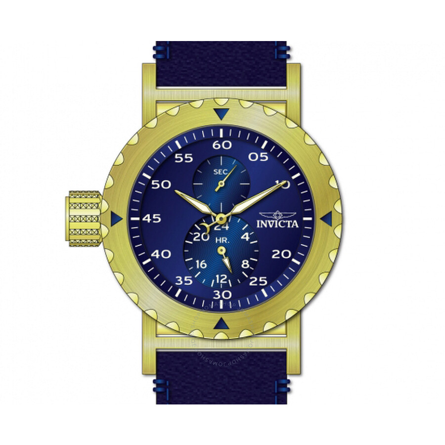 I-Force Blue Dial Gold-tone Men's Watch