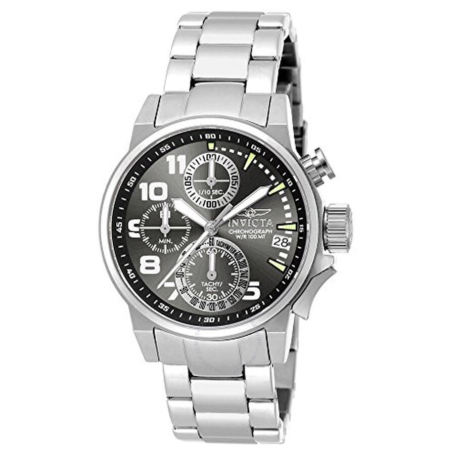 I-Force Chronograph Black Dial Stainless Steel Ladies Watch