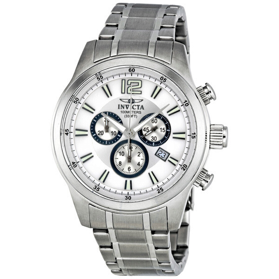 II Collection Chronograph Silver Dial Stainless Steel Men's Watch