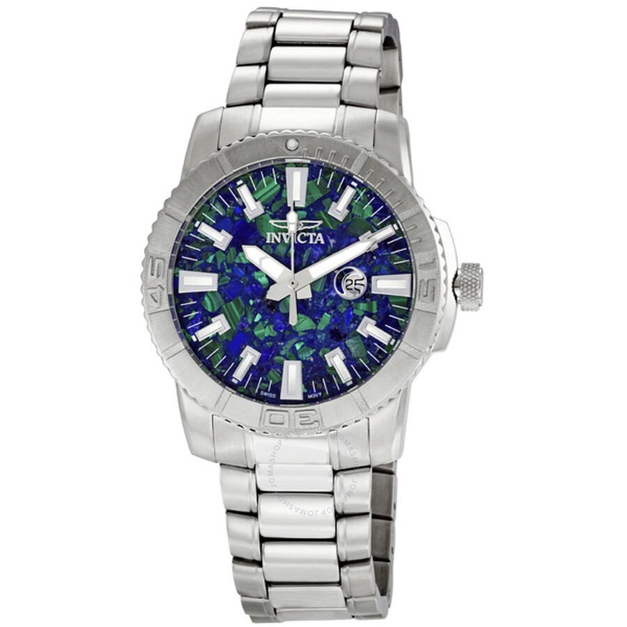 II Collection Stainless Steel Azurite Stone Dial Men's Watch