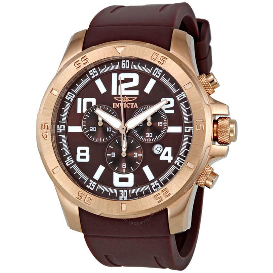 II Diver Chronograph Brown Dial Rose Gold-tone Men's Watch
