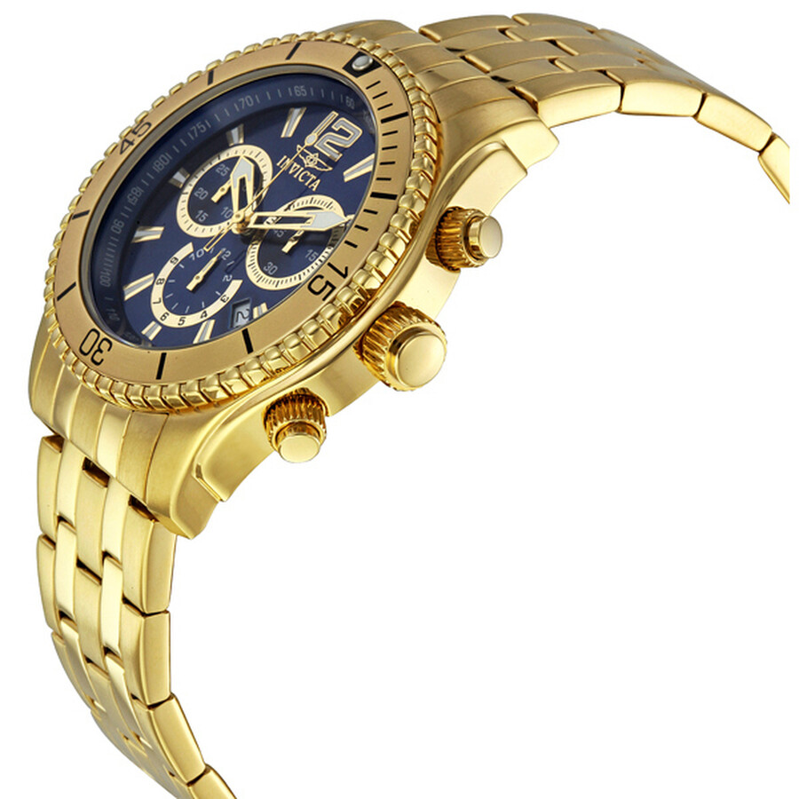 Invicta II Gold Tone Chronograph Tachymeter Men's Watch 0623