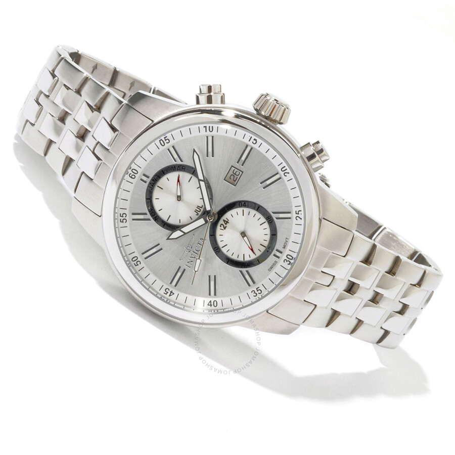 II Quartz Dual Time Stainless Steel Men's Watch