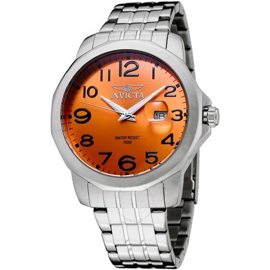 II Quartz Orange Dial Men's Watch