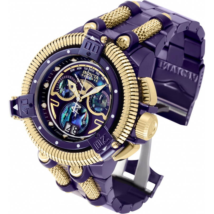 Invicta King Python Chronograph Quartz Blue Dial Men's Watch 39737 ...