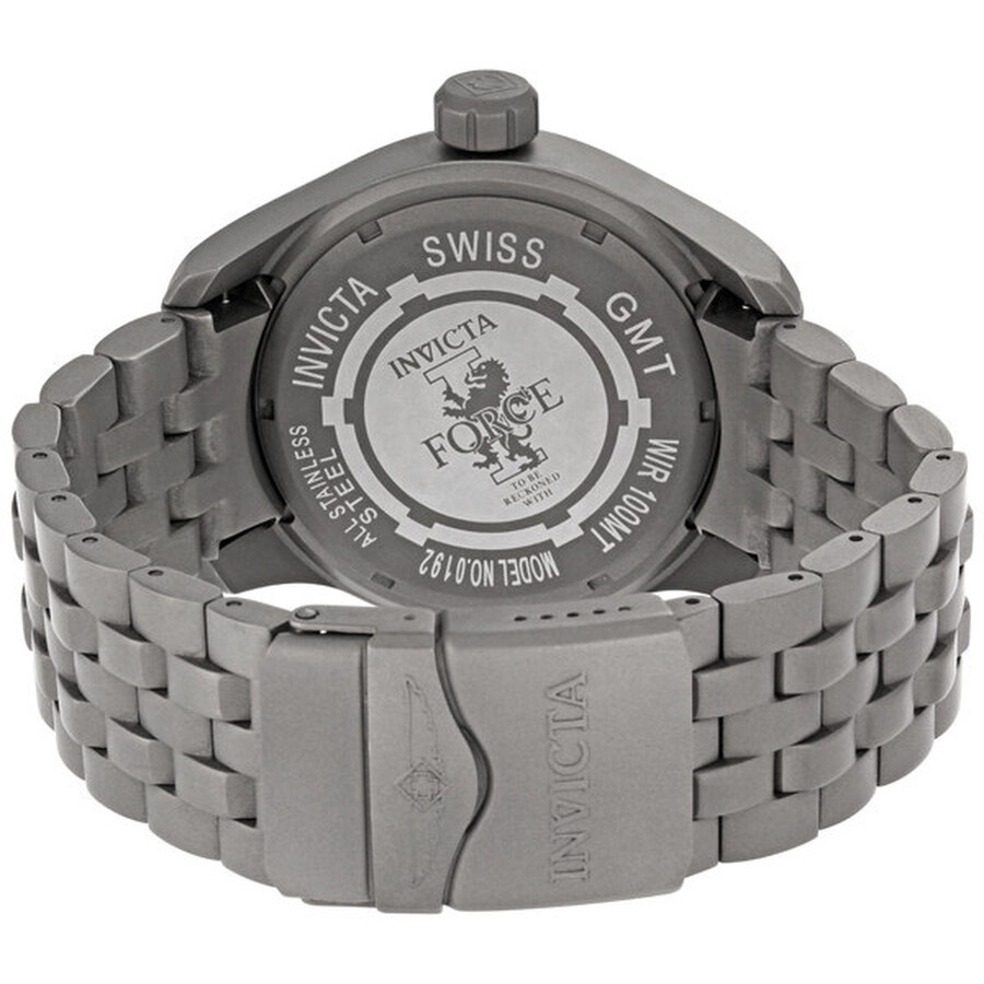 Invicta Men S I Force Military Edition Quartz Gmt Stainless Steel Bracelet Watch 0192 0192 Invicta Force Jomashop