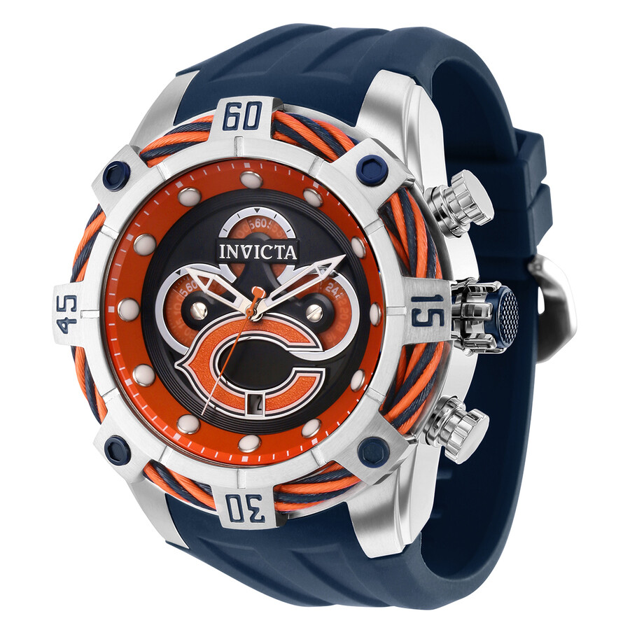 Invicta NFL Chicago Bears Orange Dial Men's Watch 35818 886678438600