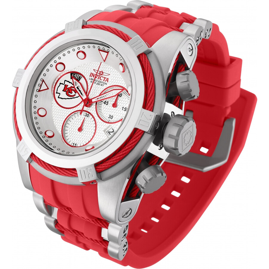 Invicta NFL Kansas City Chiefs Chronograph Quartz Men's Watch 30238 886678359202 Watches, NFL