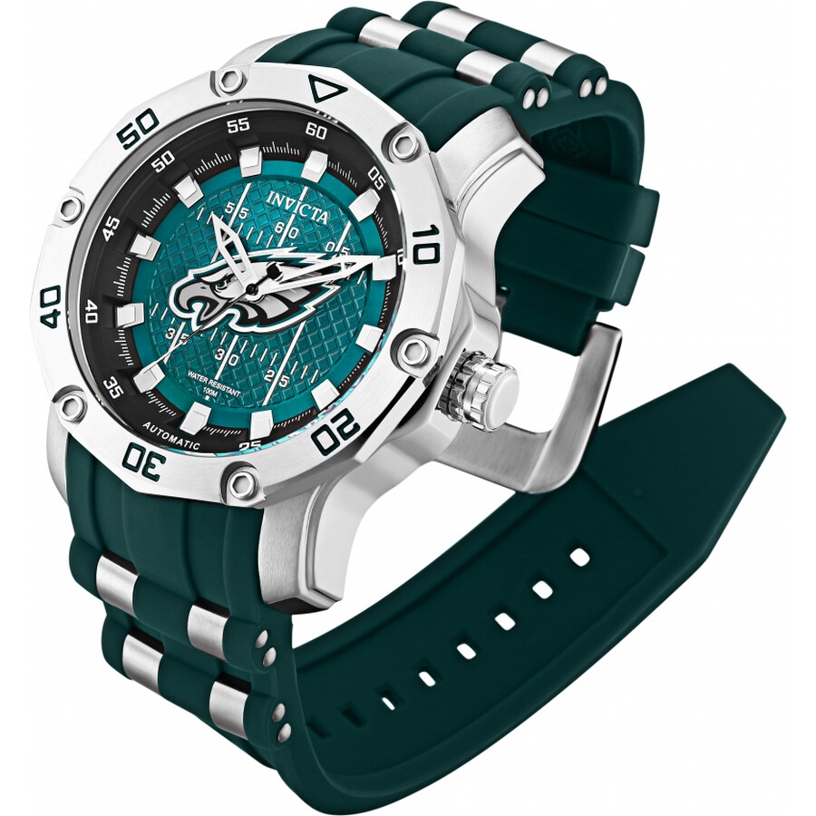 Invicta NFL Philadelphia Eagles Automatic Green Dial Men's Watch 32030