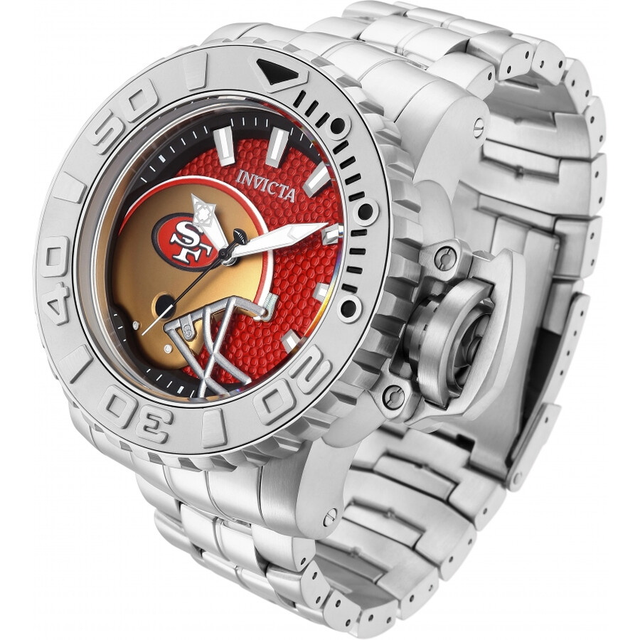 Invicta NFL San Francisco 49ers Automatic Red Dial Men's Watch 33036