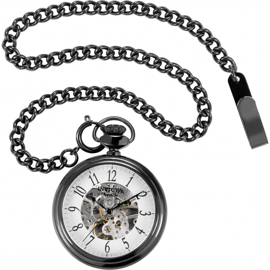 Invicta Objet D Art Hand Wind White Dial Men S Pocket Watch 32616 32616 Invicta Objet D Art Jomashop Invicta men's 50mm skull artist series automatic skeletonized dial bracelet watch | invicta watc. invicta objet d art hand wind white dial men s pocket watch 32616