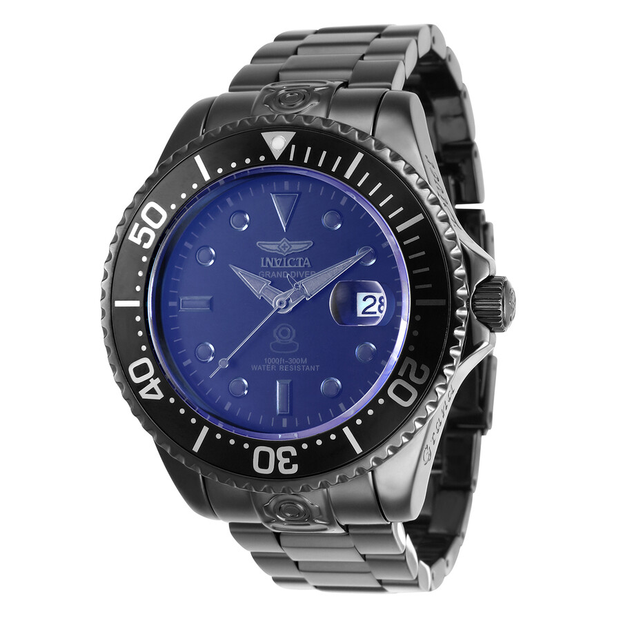 blue face invicta watch