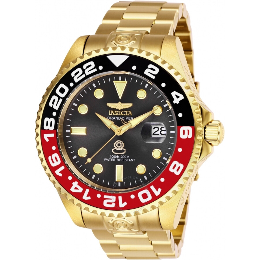 Grand Diver Automatic Charcoal Dial Coke Bezel Men's Watch