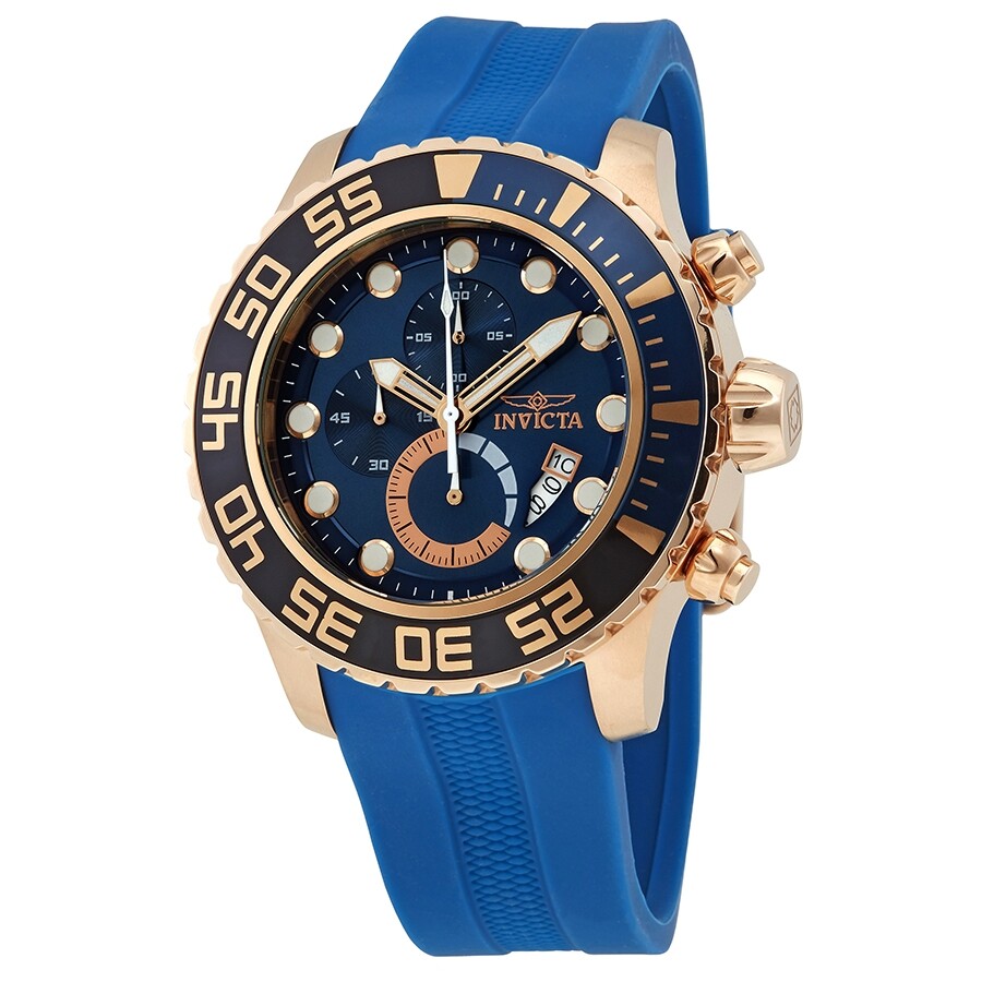 invicta blue watch