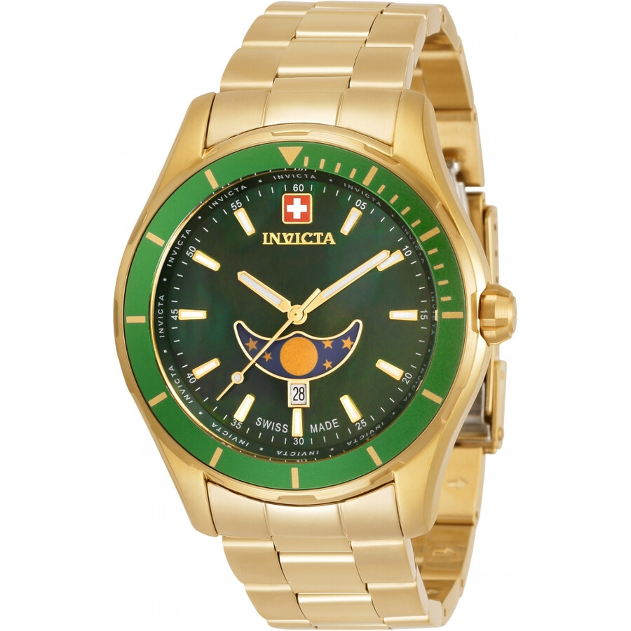 invicta pro diver green face