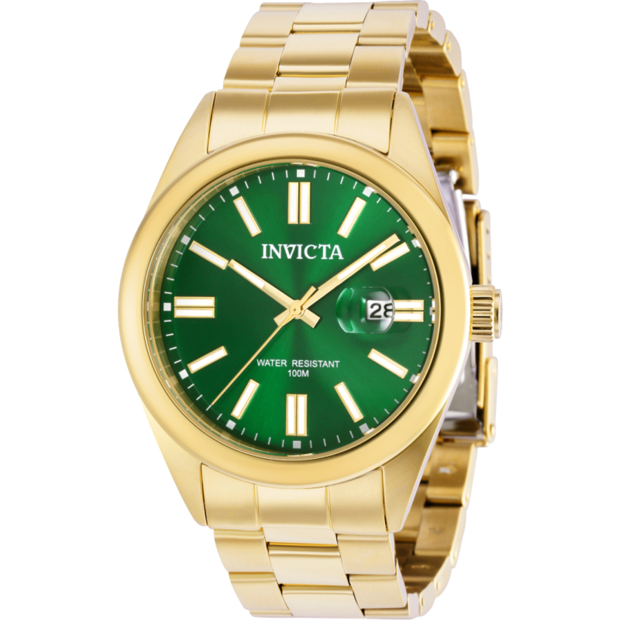 Invicta Pro Diver Quartz Green Dial Men 
