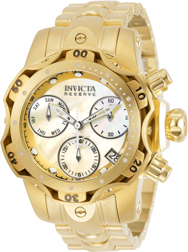 Reserve Chronograph Quartz Champagne Dial Ladies Watch