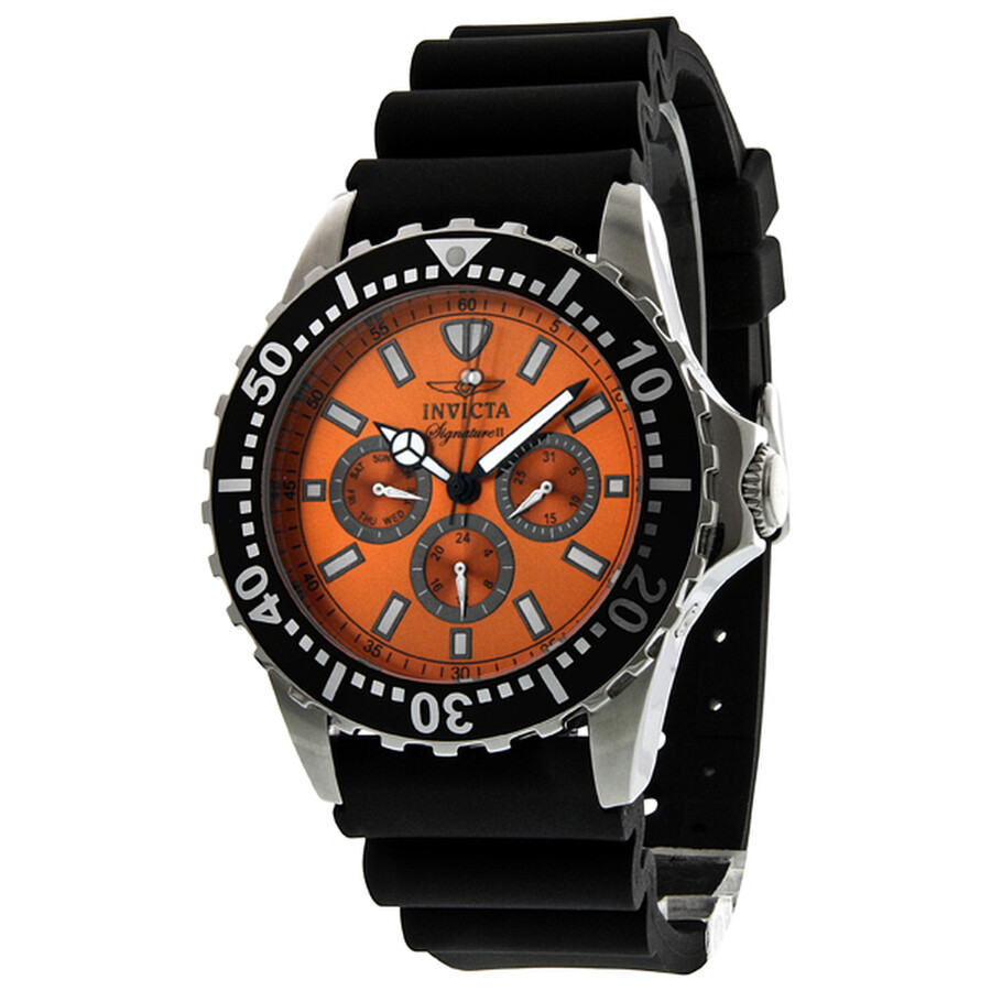 invicta watch orange face