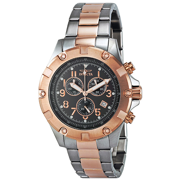 Invicta Specialty Chronograph Black Dial Two-tone Men's Watch 13617 ...