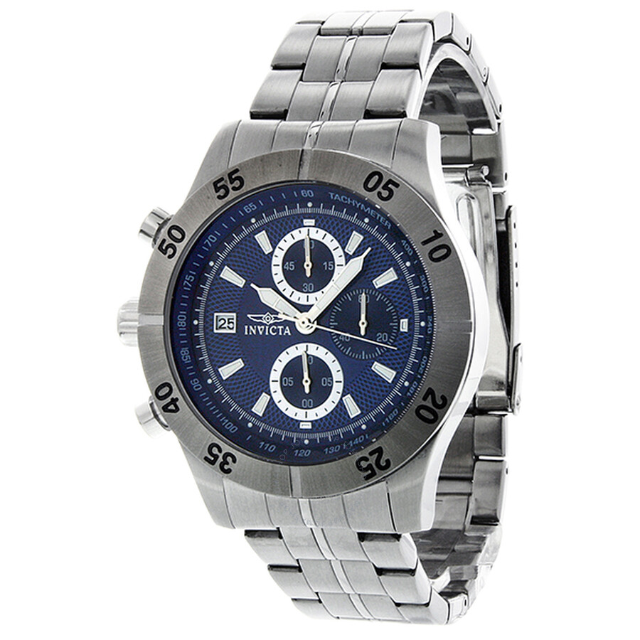 Specialty Lefty Chronograph Blue Dial Stainless Steel Men's Watch