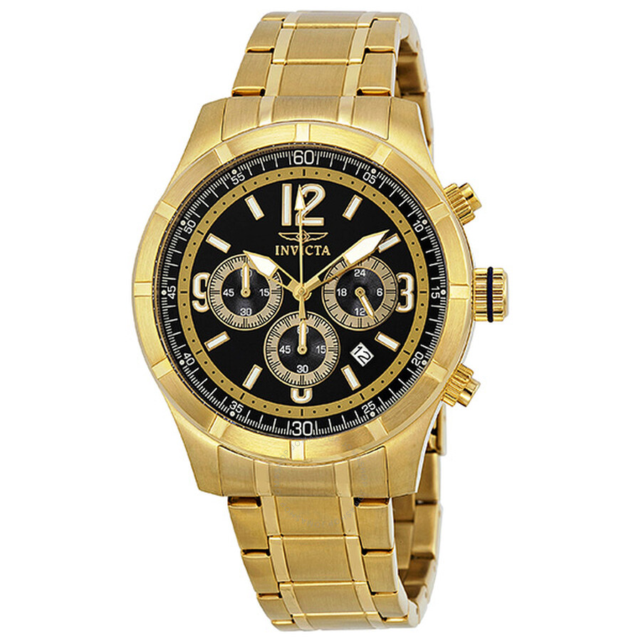 Specialty Classic Chronograph Blue Dial Gold-tone Men's Watch