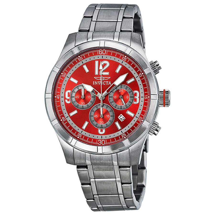 Specialty Classic Chronograph Red Dial Men's Watch