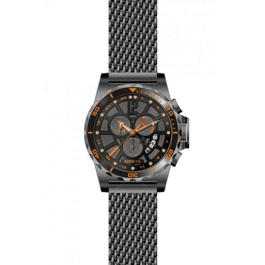 Specialty GMT Multi-Function Grey Dial Stainless Steel Men's Watch