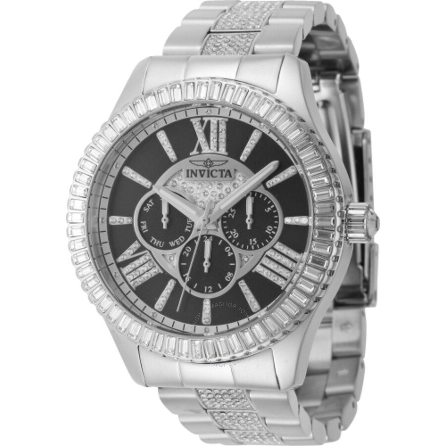 Specialty GMT Quartz Crystal Black Dial Men's Watch