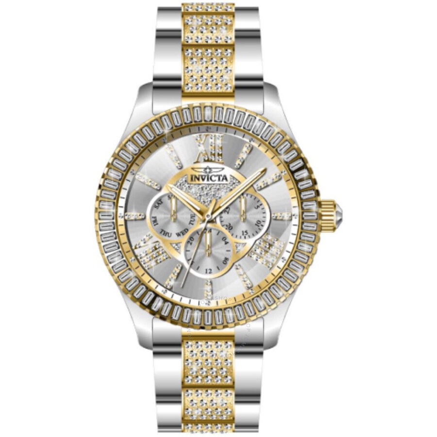 Specialty GMT Quartz Crystal Silver Dial Men's Watch