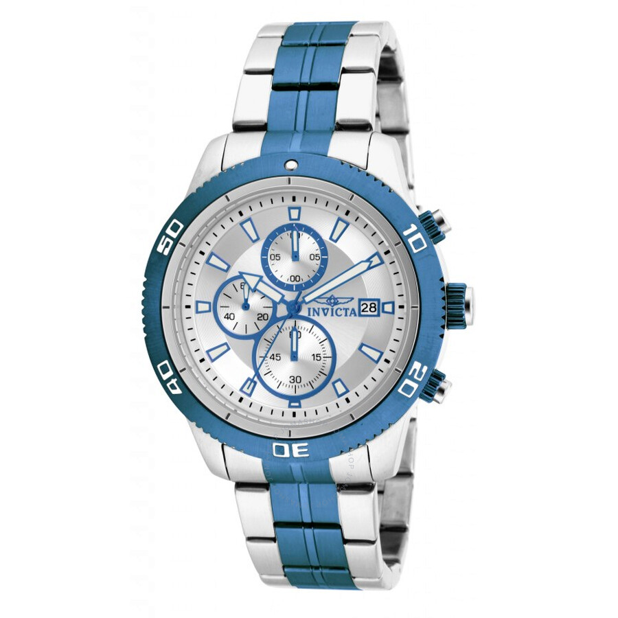 Specialty Chronograph Silver Dial Two-tone Men's Watch