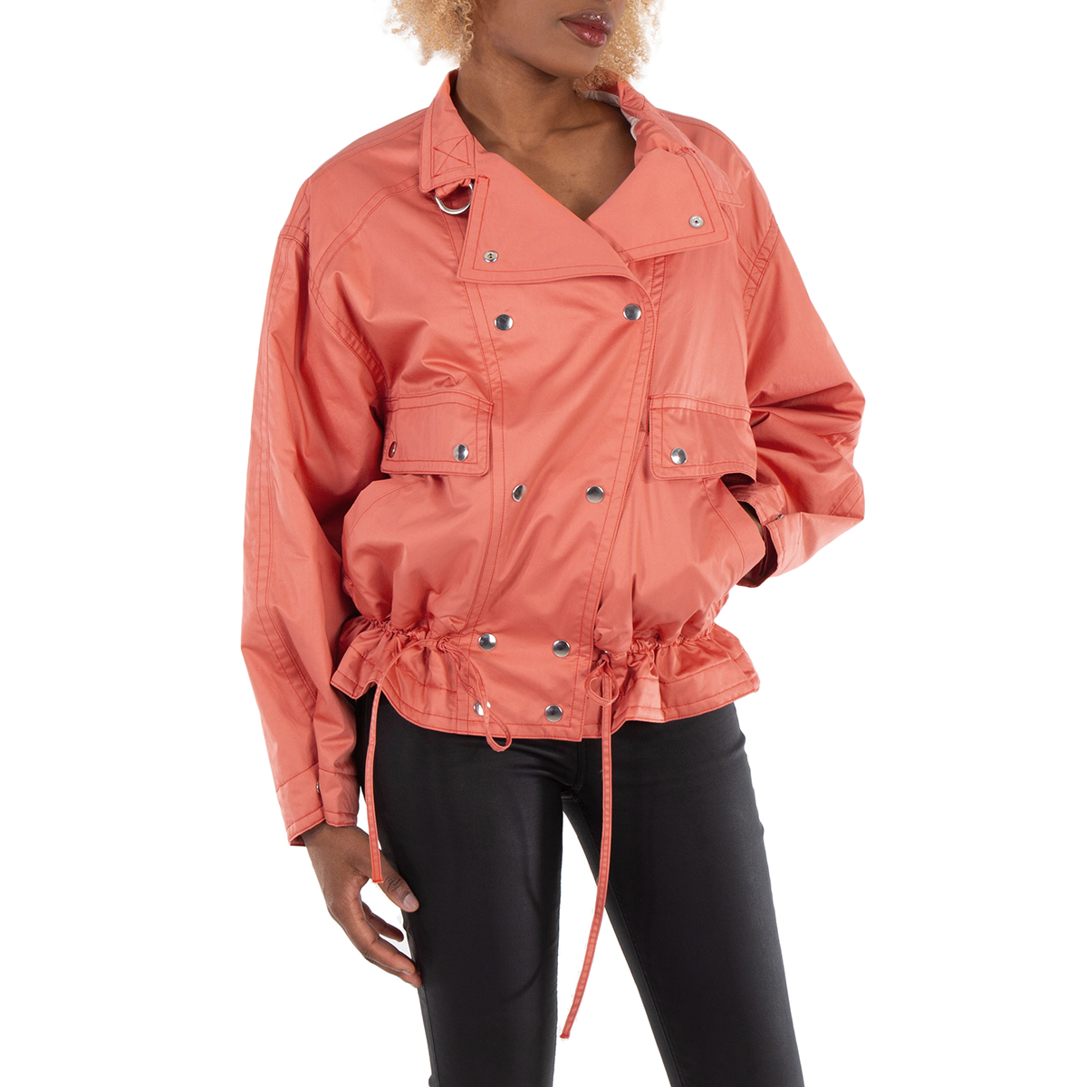Veste Parka Saharienne Isabel Marant - Taille 2 (38/40) Gris Plomb Coton - Occasion Très Bon état