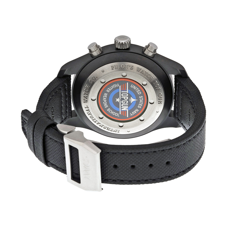 Bracelet Montre 20mm Fibre Carbone Noir - Compatible IWC Pilot Top Gun / Portugieser - Neuf Sans étiquette