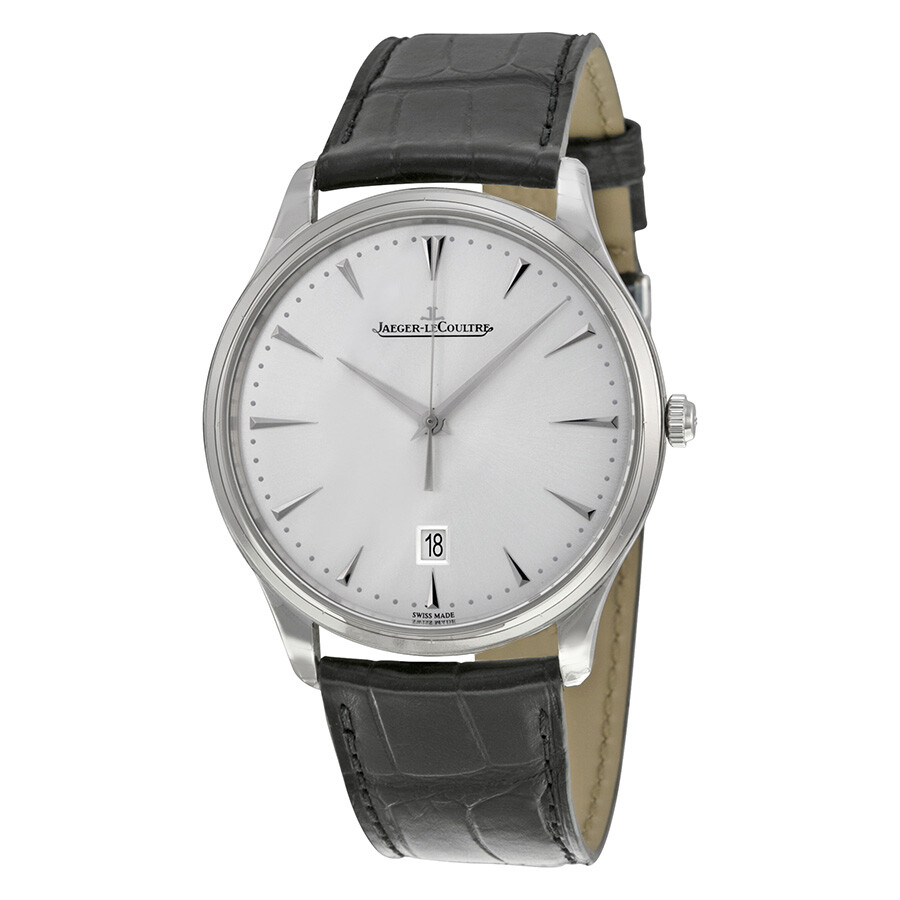 Jaeger LeCoultre Master Ultra Thin Date Silver Dial Men's Watch Q1288420  7630007162161 - Master, Master Ultra Thin - Jomashop