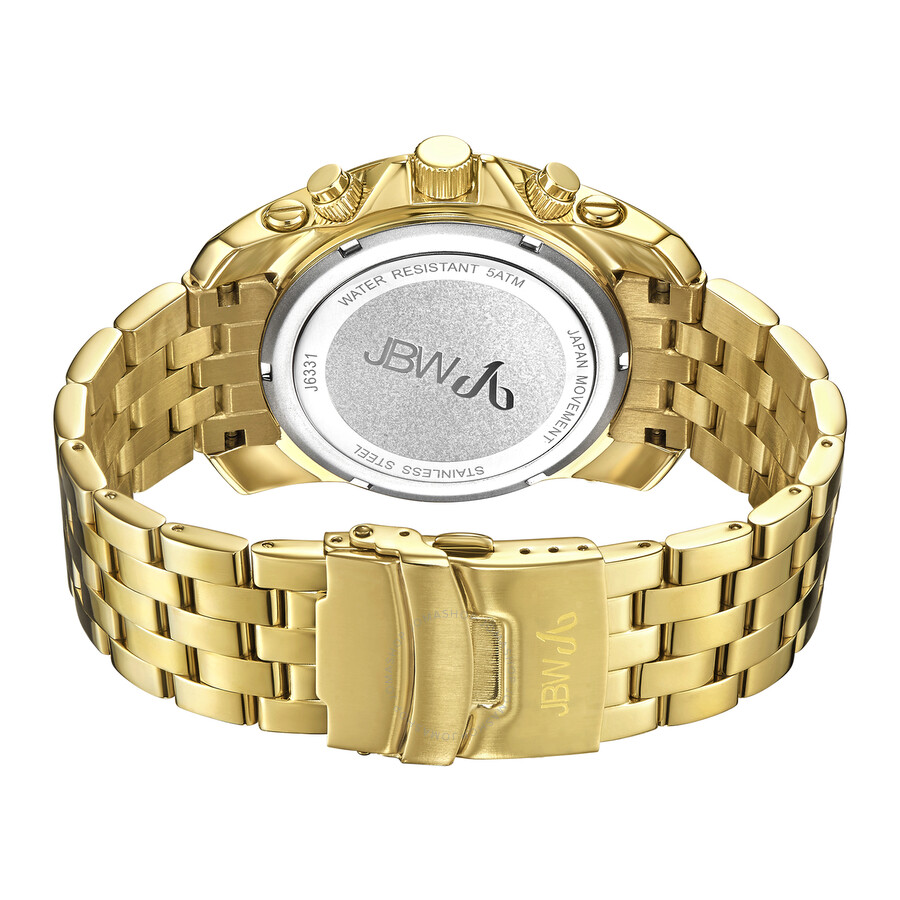 Jbw Warren Chronograph Dial Diamond Bezel Men's Watch J6331D