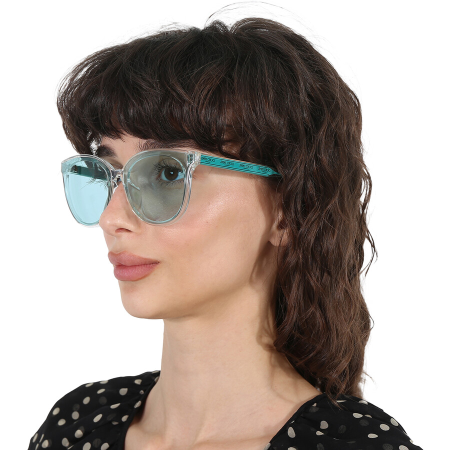 Jimmy Choo Azure Oval Ladies Sunglasses JAIME/G/SK 0900/1P 67