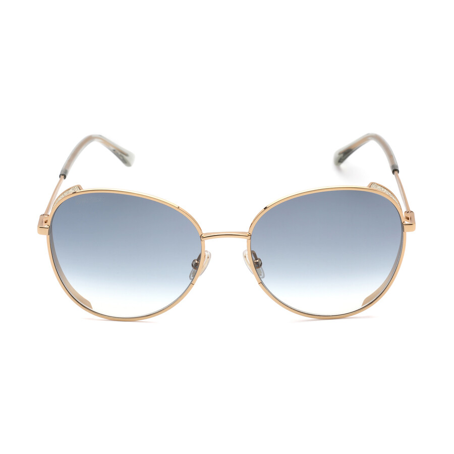 Jimmy Choo Blue Gradient Oval Ladies Sunglasses FELINE/S 0000/08 58