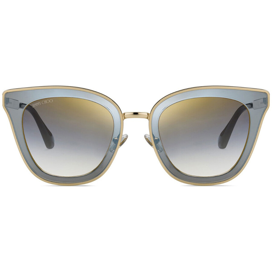 Jimmy Choo Blue Grey Gradient with Mirror effect Cat Eye Ladies