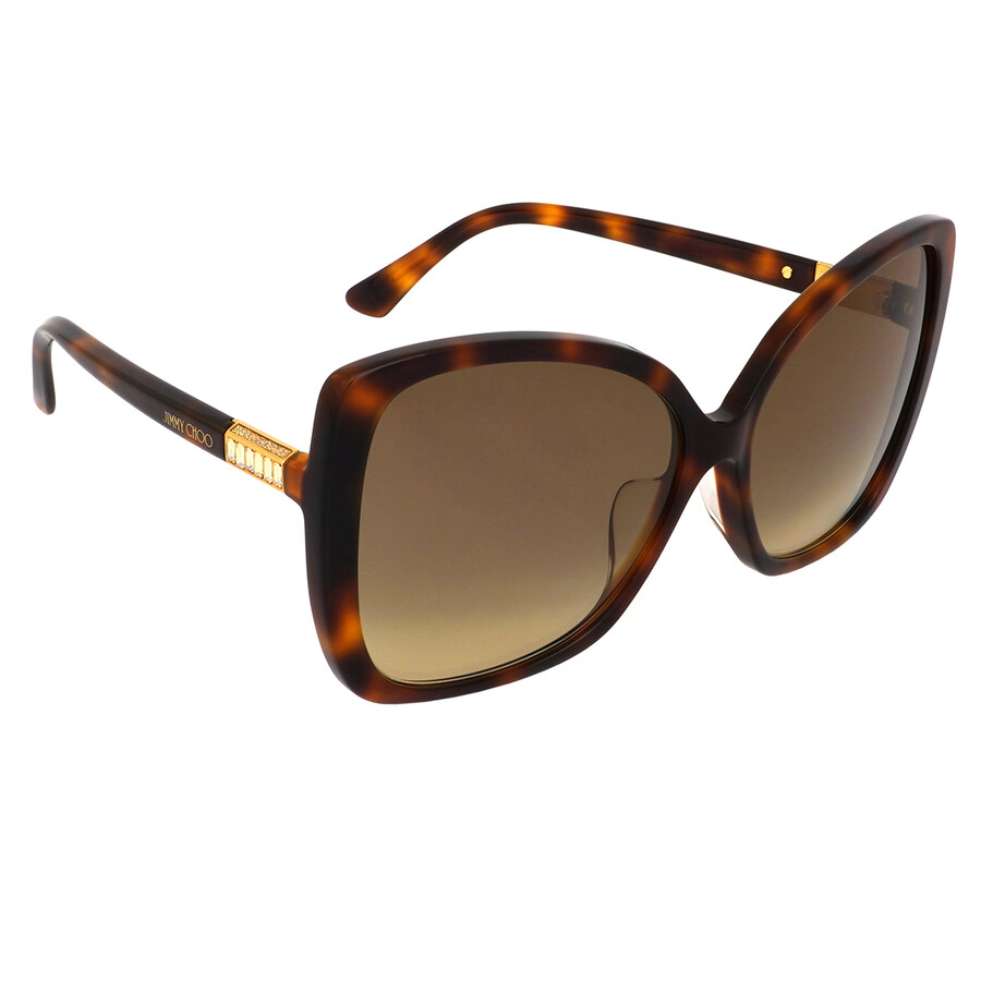 Jimmy Choo Brown Gradient Butterfly Ladies Sunglasses BECKY/F/S 0086/HA