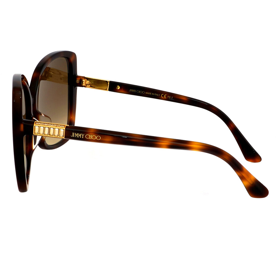 Jimmy Choo Brown Gradient Butterfly Ladies Sunglasses BECKY/F/S 0086/HA